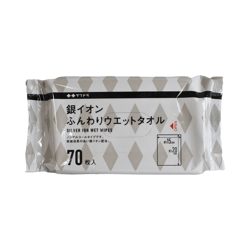 札幌藥妝  銀離子 柔軟濕紙巾 70入