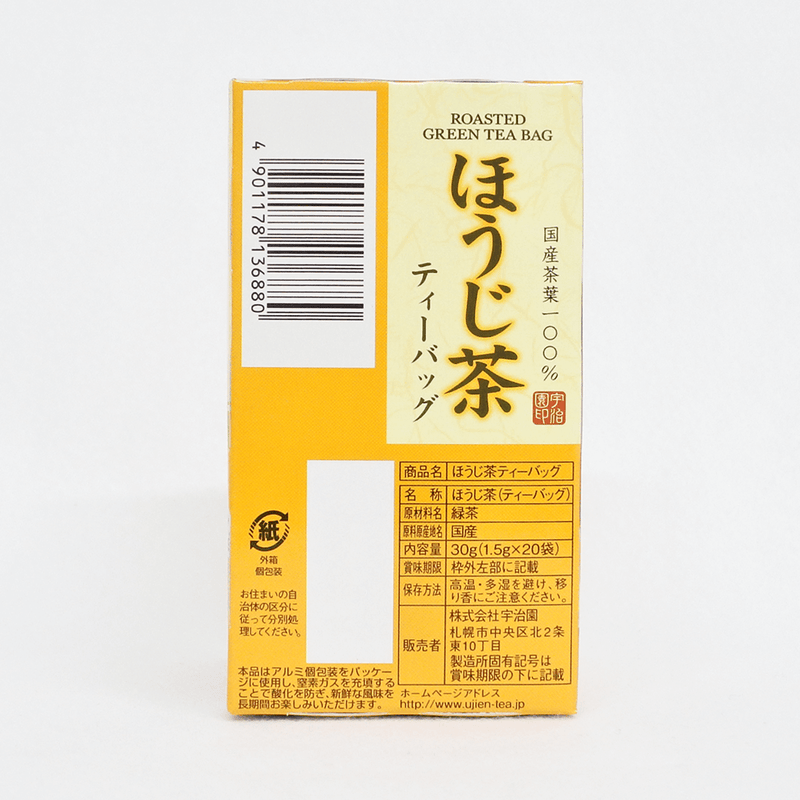 宇治園 香醇焙茶 茶包 1.5g×20包
