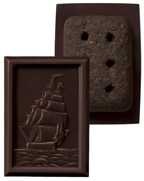 Bourbon Alfort帆船巧克力餅乾 黑巧克力 12個
