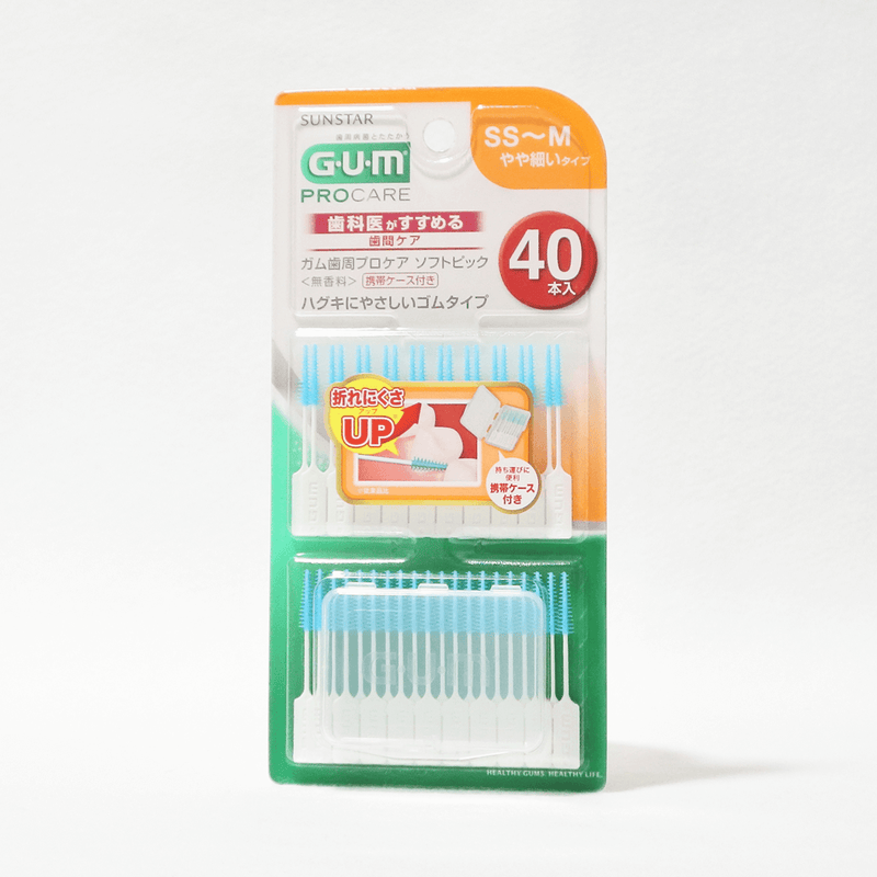 GUM 牙周護理軟式牙間清潔刷 SS-M 40入