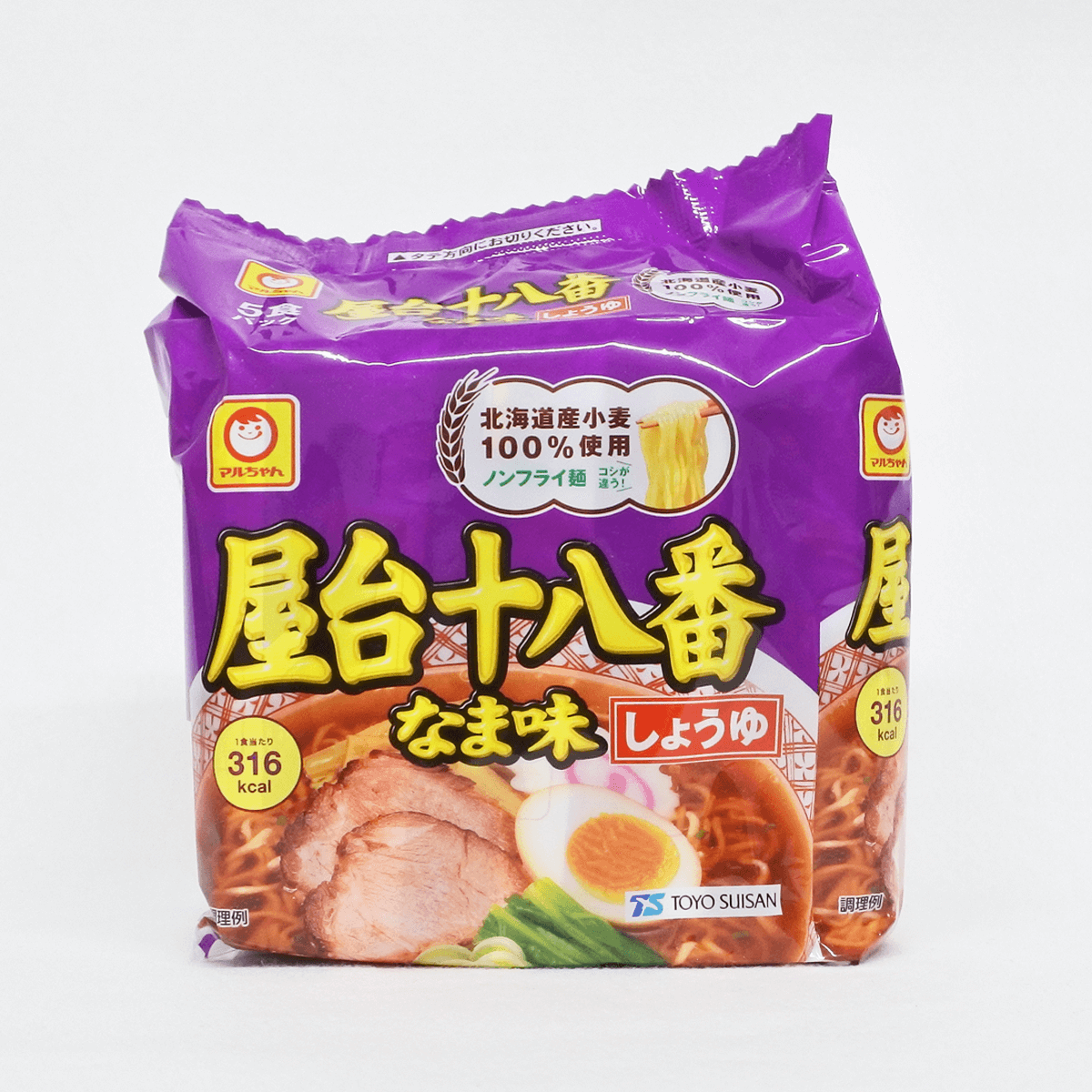 東洋水產 MARUCHAN 北海道限定-屋台十八番 濃醬油拉麵 5包入