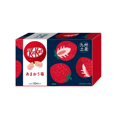 雀巢 kitkat 九州甘王草莓 威化巧克力餅乾mini 10片入