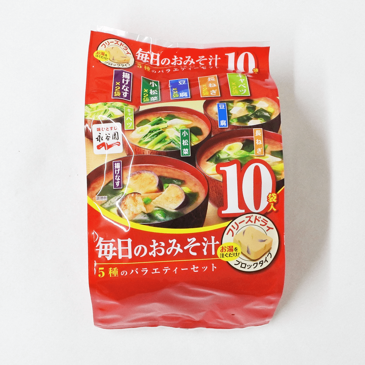永谷园 每日味噌汤 综合5种口味 10包入