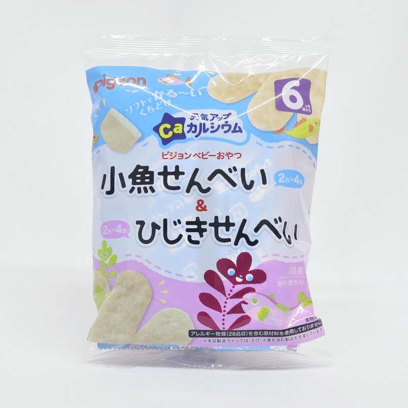 貝親 Pigeon 元氣UP 小魚仙貝&羊栖菜仙貝 2片×4袋(6個月以上)