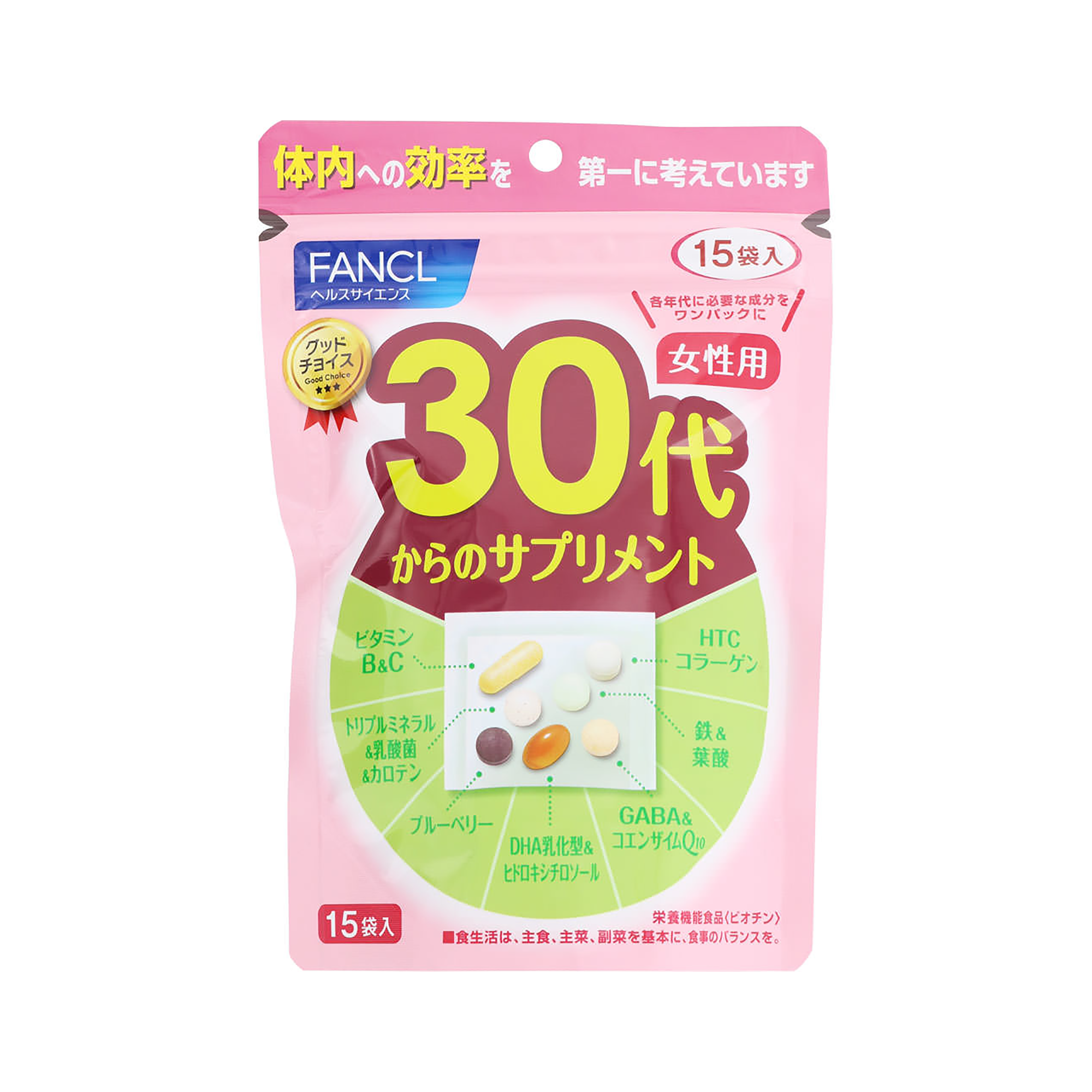 FANCL 30代女性補充劑 7粒×15袋