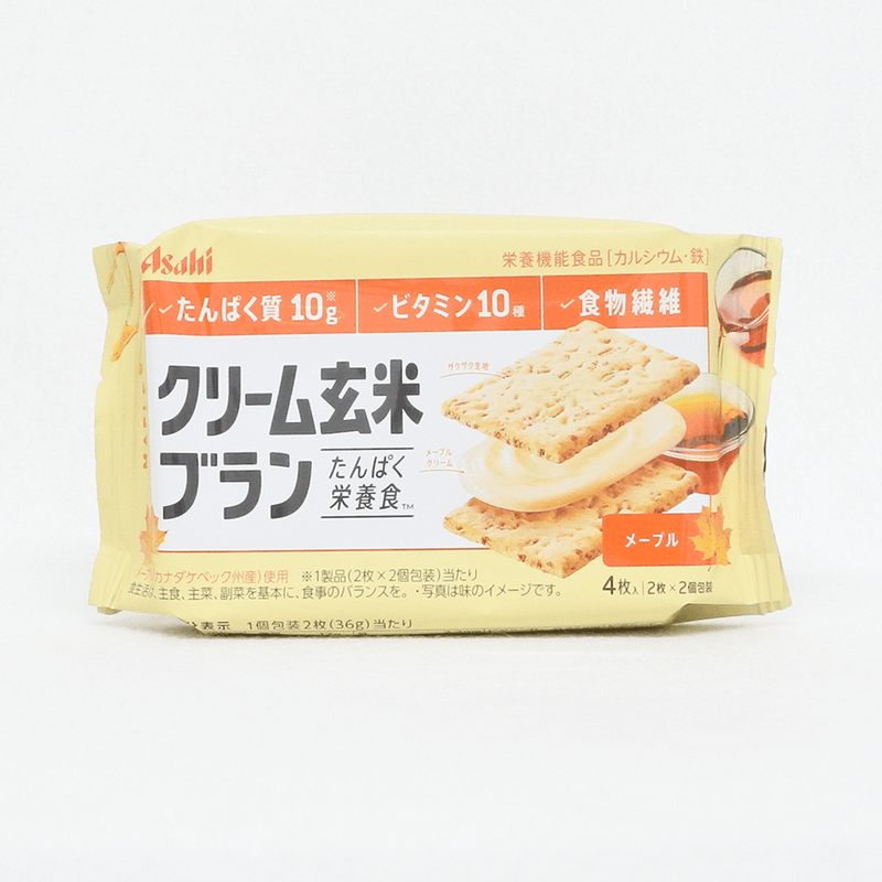 Asahi 朝日 玄米夾心餅乾(楓糖) 2片×2袋