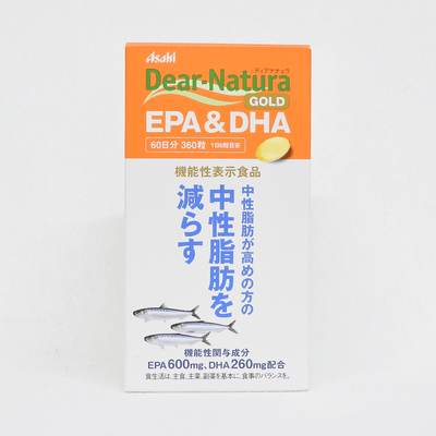 Asahi 朝日 Dear-Natura GOLD EPA＆DHA 360粒 60日分