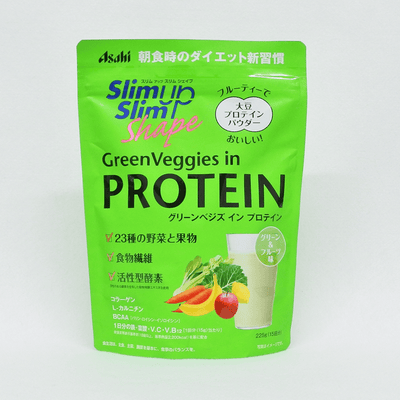 Asahi 朝日 Slim up Slim Shape 綠色蔬果大豆蛋白粉(綜合蔬菜果味) 225g