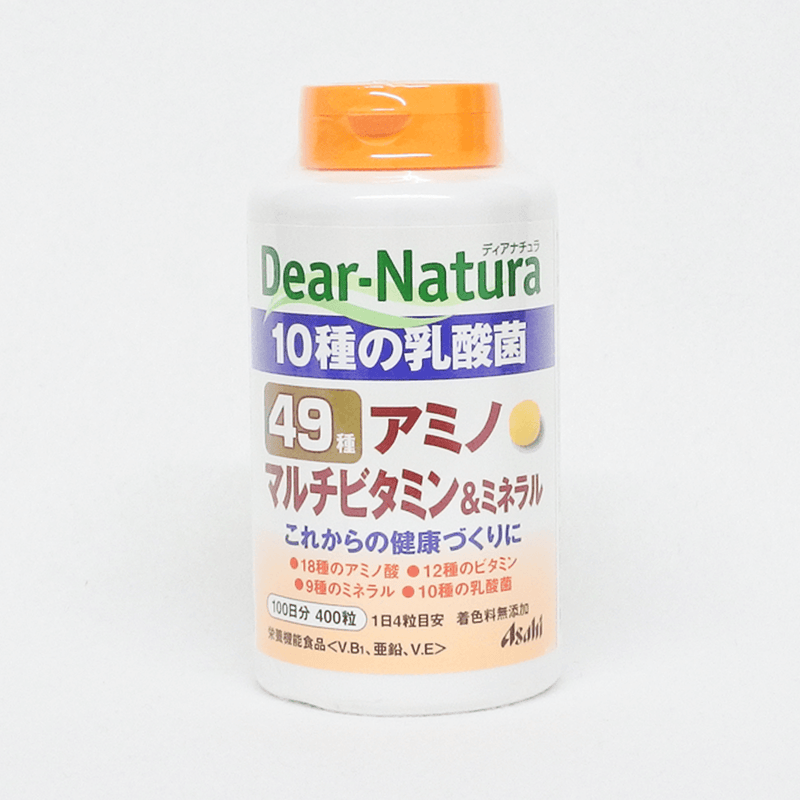 Asahi 朝日 Dear-Natura49種綜合維生素&礦物質 400粒 100日