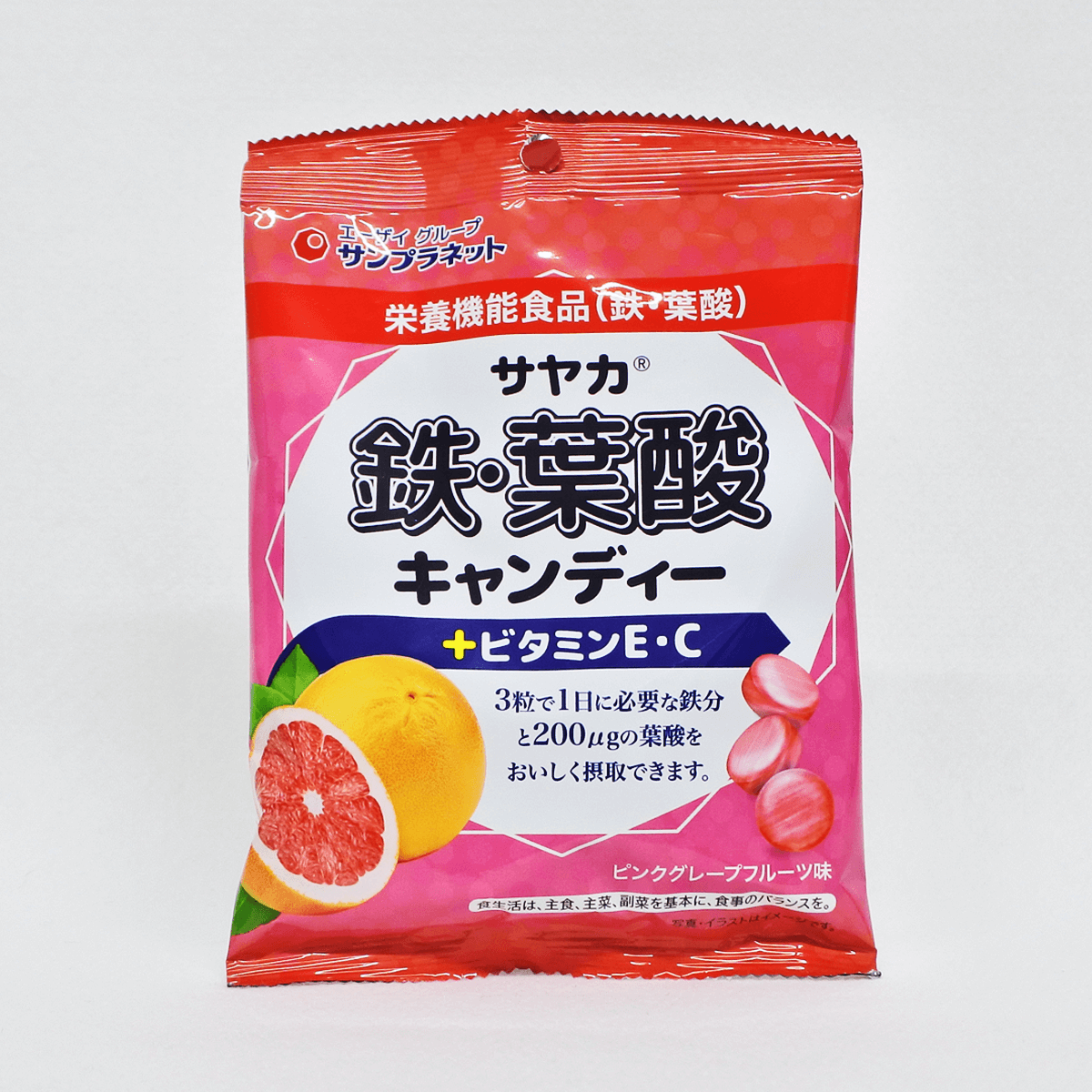 Sunplanet 铁・叶酸糖果 葡萄柚口味 65g
