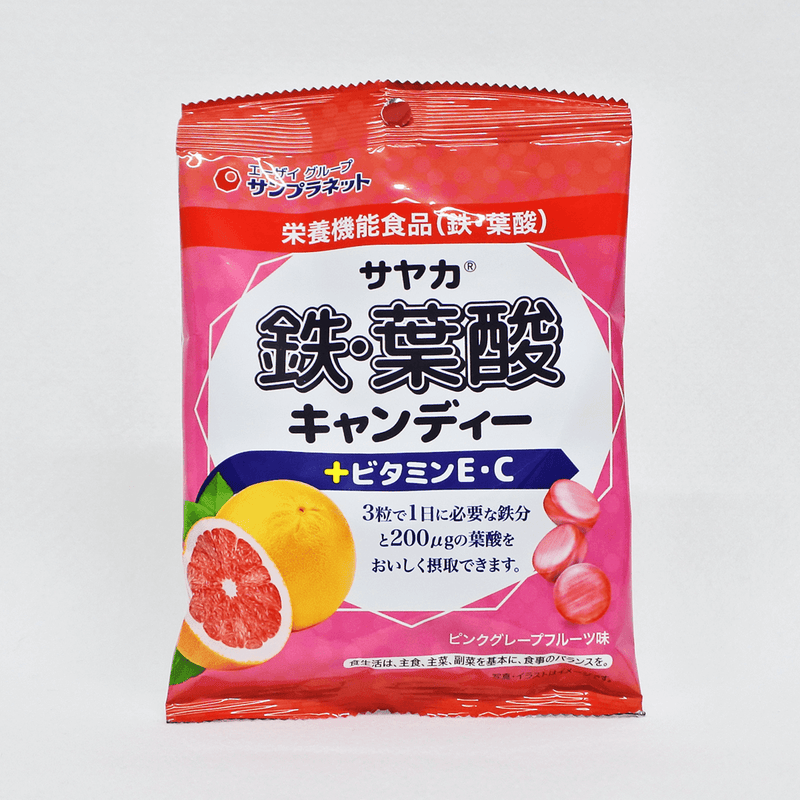 Sunplanet 鐵・葉酸糖果 葡萄柚口味 65g