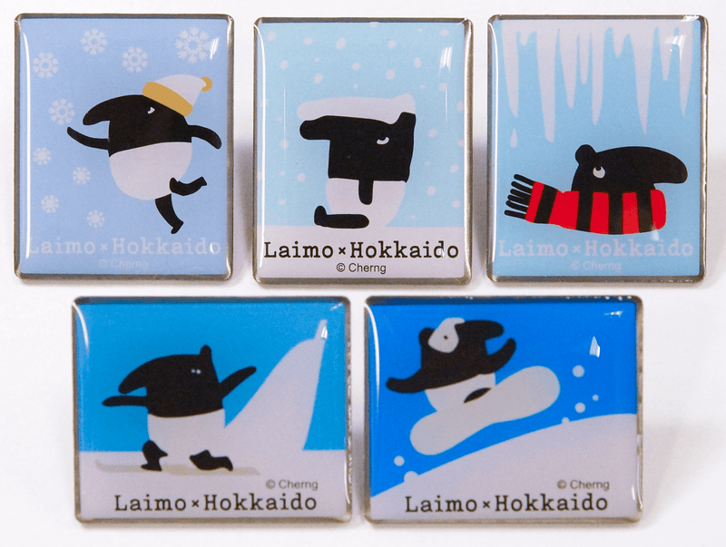札幌藥妝×LAIMO 胸章 單板滑雪